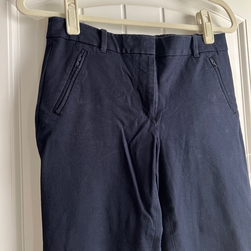 J.Crew Dark Blue Stretch Trousers - Picture 2 of 6
